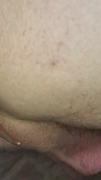 A Petite Twink Is Covered in Cum From Her Stepdaddy's Thick Cock, Right on Her Beautiful Smooth Ass!