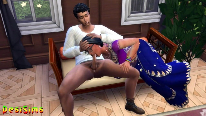 Desi Sims: Versi bahasa Inggris - tante seksi india selingkuh sama cowok berondong -...