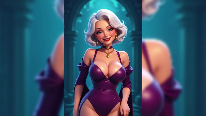 AI Porn: Topless Granny Animation