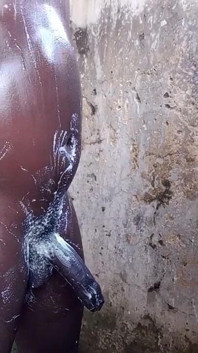 Real Big Black Cock Gets Sunny Day Massage