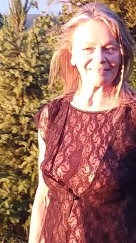 Granny Is Wearing a Sheer Bodysuit Outside