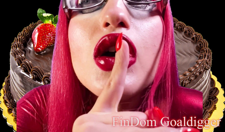 FinDom Goaldigger: Môi to đỏ biến đổi