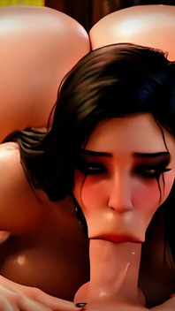 Bimbo gotik berambut hitam pantat besar - mengisap dan bercinta di kastil (100% ai hasilkan 4k)