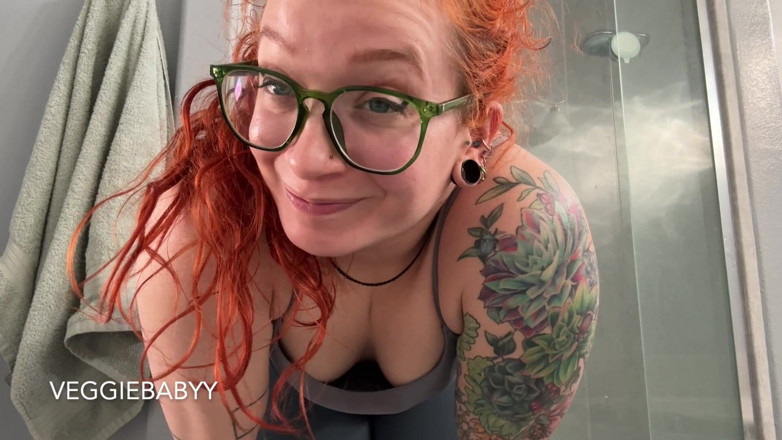 Veggiebabyy: Mijn dag vloggen terwijl ik een parelstring draag en klaarkomt