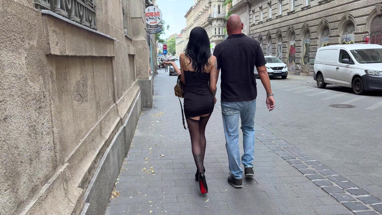 LeoCasanova: Sexy Slut in High Heels and Stockings Gets Picked up...