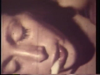 Vintage Usa: Hairy chick sprayed in her mouth by a big black...