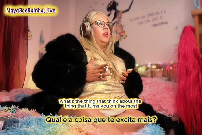 Goddess Maya3ee Rainha: Steaming Hot JOI with Brazilian MILF BBW Goddess in Gold