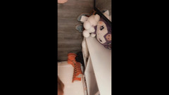 jessiesissyadventures: Sissy Princess Jessiesissyadventures Gets Locked in Chastity Cage and Destroys...