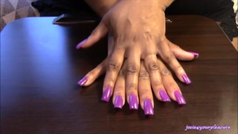 Josie4yourpleasure: Long Nails: Violet Vibes dan Lotion