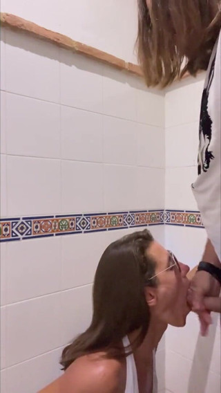 Lety Howl: Lety Howl fucking in a public restroom in Spain