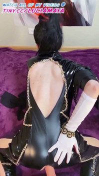 Sexy TS Bayonetta POV Suck & Fuck with Slo-mo 'witch Time' Ass Fuck & Cumshot Orgasm