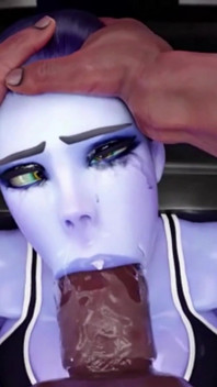 Widowmaker wird von großem fettem schwanz im fitnessstudio gefickt, abspritzen
