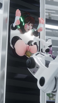 D.va - clit stroker i anal fuck machine tryska Overwatch 3D Fetysz porno