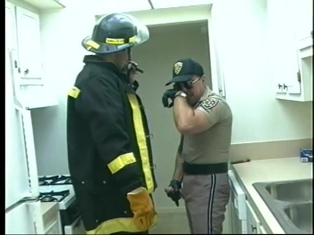 Gays Case: Gay fireman sucks dick of police officer then he returns...