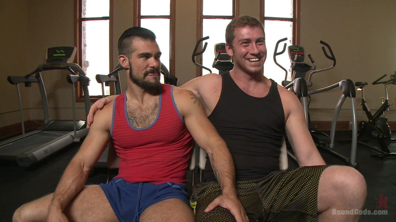 Bound gods: Ripped Gym Rat Aarin Asker Takes a Giant Fist While...