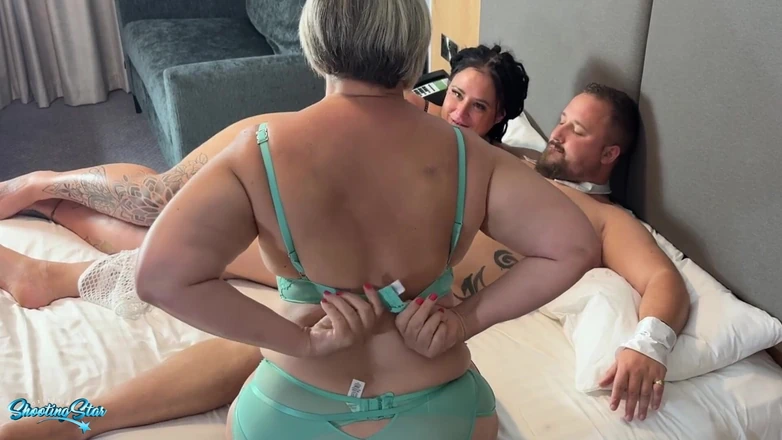 Shooting Star: Shooting Star's Naked Butler Porkpie Surprise for GF Cheyenne Rose