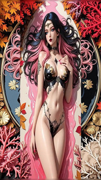 이 매혹적인 마얀 미녀 허리 길이 블랙 바이올렛 머리를 가진 당신을 충격에 빠구리게 할 것입니다.