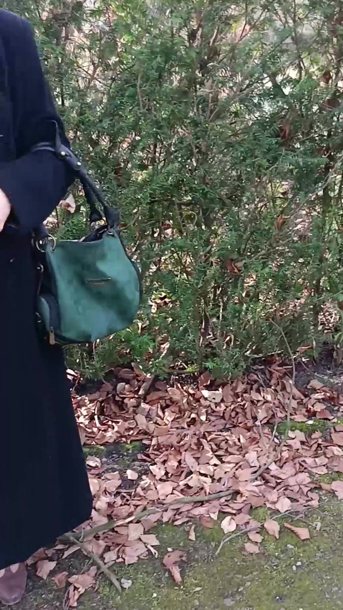 Mike Vonberg: My Muslim Girlfriend Shows Her Pussy Outside in the Park.