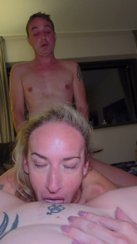Hardcore Threesome with Arya Frei and My Boyfriend - We Suck Him Together, He Fucks Us in Turn