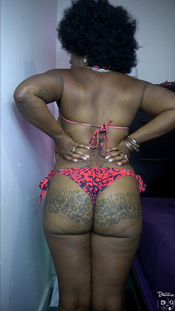 Diamond Ortega: Red Bikini Ass Clapping