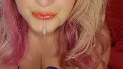 Ivy Boudoir: Sucking and Gagging on Dildo Before Fucking Pussy JOI