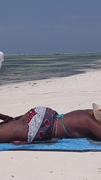 Massage Naked on a Public Beach