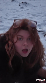 Eu aqueço o dele na neve
