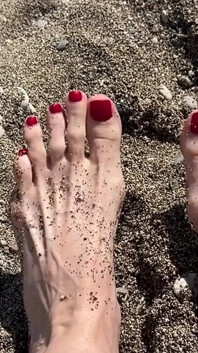 For Those Who Love Legs, I’m Having Fun in the Sand.