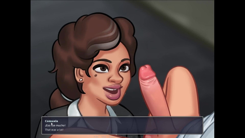 LewdArcade: Summertime saga Consuela Animatie-collectie [deel 07] naakt seksspel [18+] volwassen spel