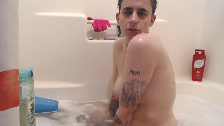 Abby Anna: Lathered up bath body scrubbing
