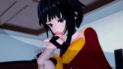 HentaiF3tish: Megumin ist erwachsen und wird gestopft