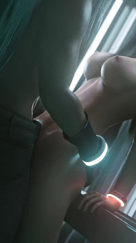 Tifa Lockhart Invites Two Guys to Fuck in the Club Private Room - 3D Animation