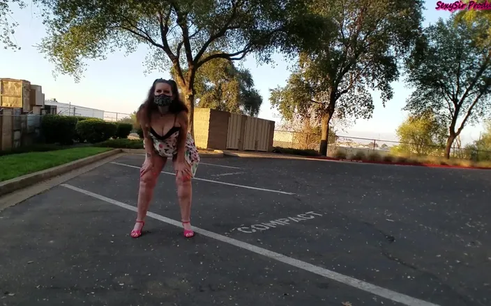 Sexy Sandra N Sir Christopher: Halloween Print Dress Anal Tease