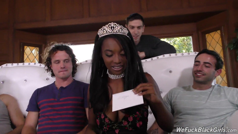 We Fuck Black Girls: Anal slut Daya Knight enjoys her birthday gangbang