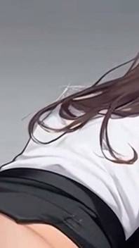 Waifu 秘书 第一人称视角 - 尼龙挑逗特写和偷偷摸摸的阴户玩热身