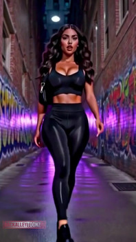 Friday Nightbeautiful Curvy Latina Model Walks