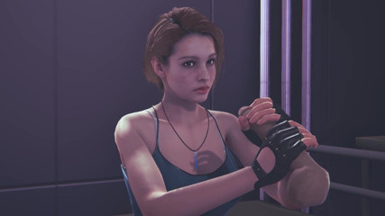 Waifu club 3D: Jill Valentine jerking your cock facial