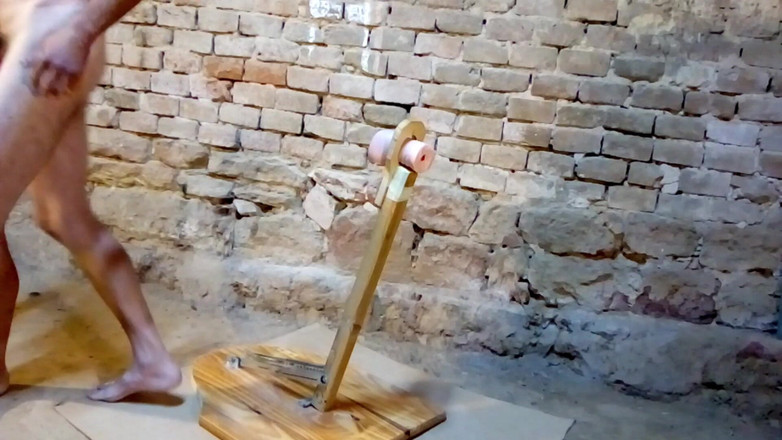 Mark Hannes: Fleshlight Pussy Stand Neuken Masturbatie