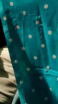 80 labă cu satin - pula Cap frecare și spermă pe Satin Silky Sky Dot Albastru Print Costum de vecin Anti
