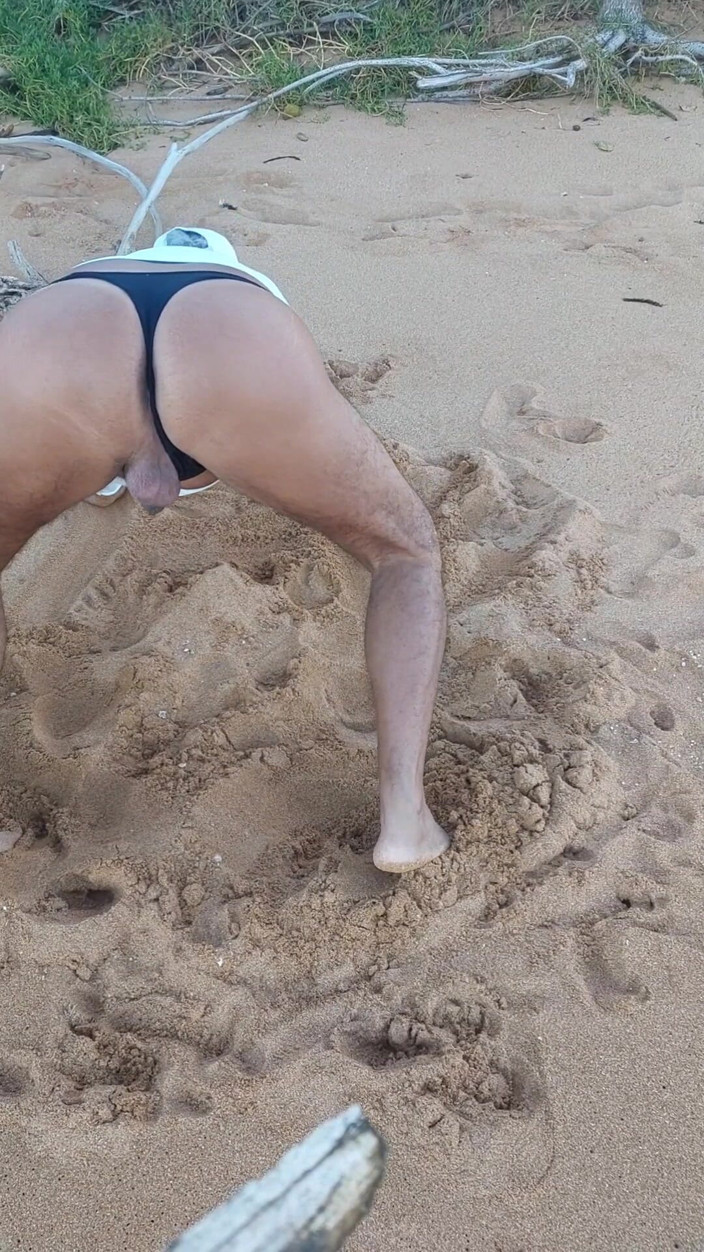 Ladysilvas: Ladysilva on the Beach in Panties Showing off Her Sexy...