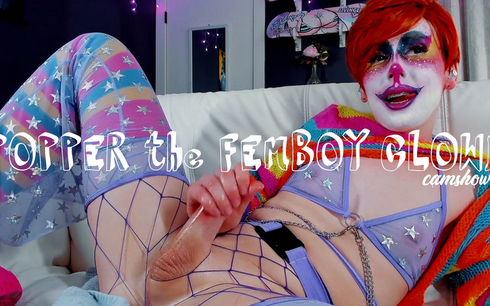 Shiri Allwood: Poppr de femboy clown camshow