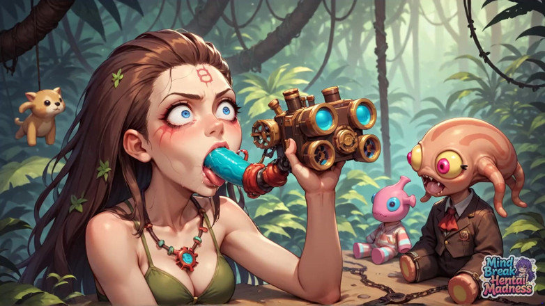Mind Break Hentai Madness: Mesin pancutan dalam hutan pesta seks