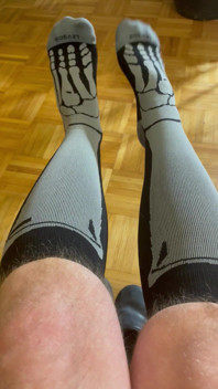 Cspot in Skeleton Socks