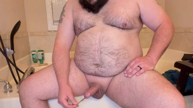 Chubby Freak: Un mec pulpeux percé s’sonne avec 3 mm - 4 mm et 5 mm -...