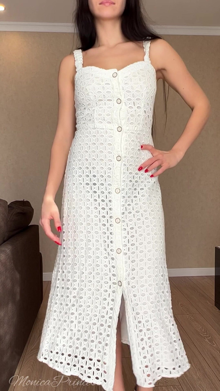 Princess Monica: Modeling Clip in Different Dresses
