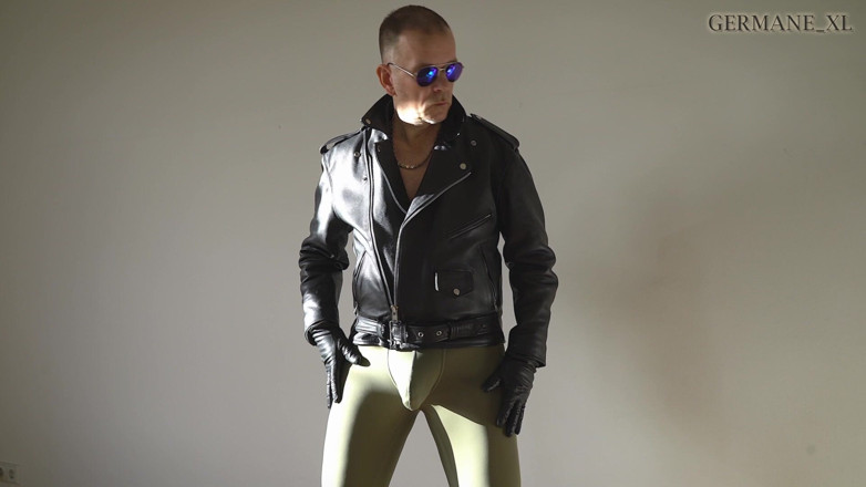 Germane_XL: Leather Lycra Hunk 7