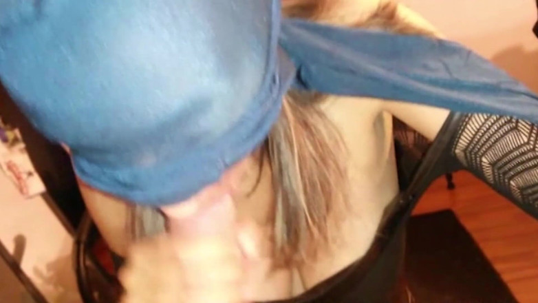 Nylon Xtreme: Nylon blue nylon encasement blowjob and pantyhose