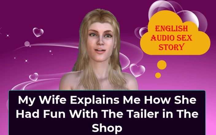 English audio sex story: Моя дружина пояснює мені, як вона розважалася з хвостиком в магазині - англійська аудіо історія сексу