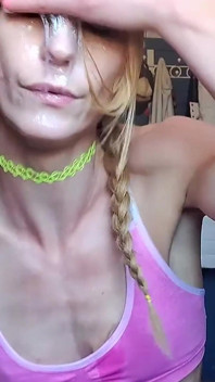 Vanessa Hastings Messy Spit Face Dildo Deepthroat