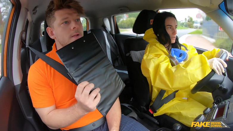 Fake Driving School: Take off My Hazmat Suit and Fuck Me